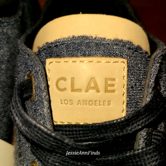 NWT CLAE Navy Blue Herbie Textile Recycled Terry Shoes Men's 6 Women's 7.5 EUR38 - Picture 8 of 16